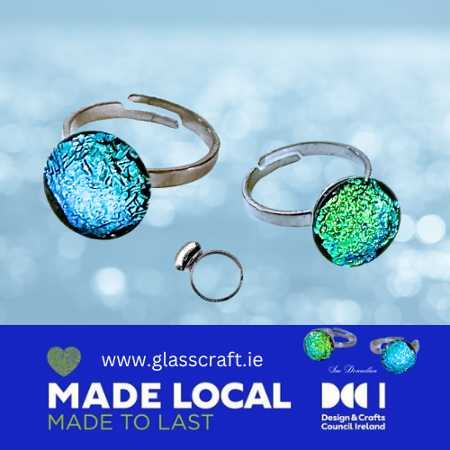 Dichroic Glass Rings