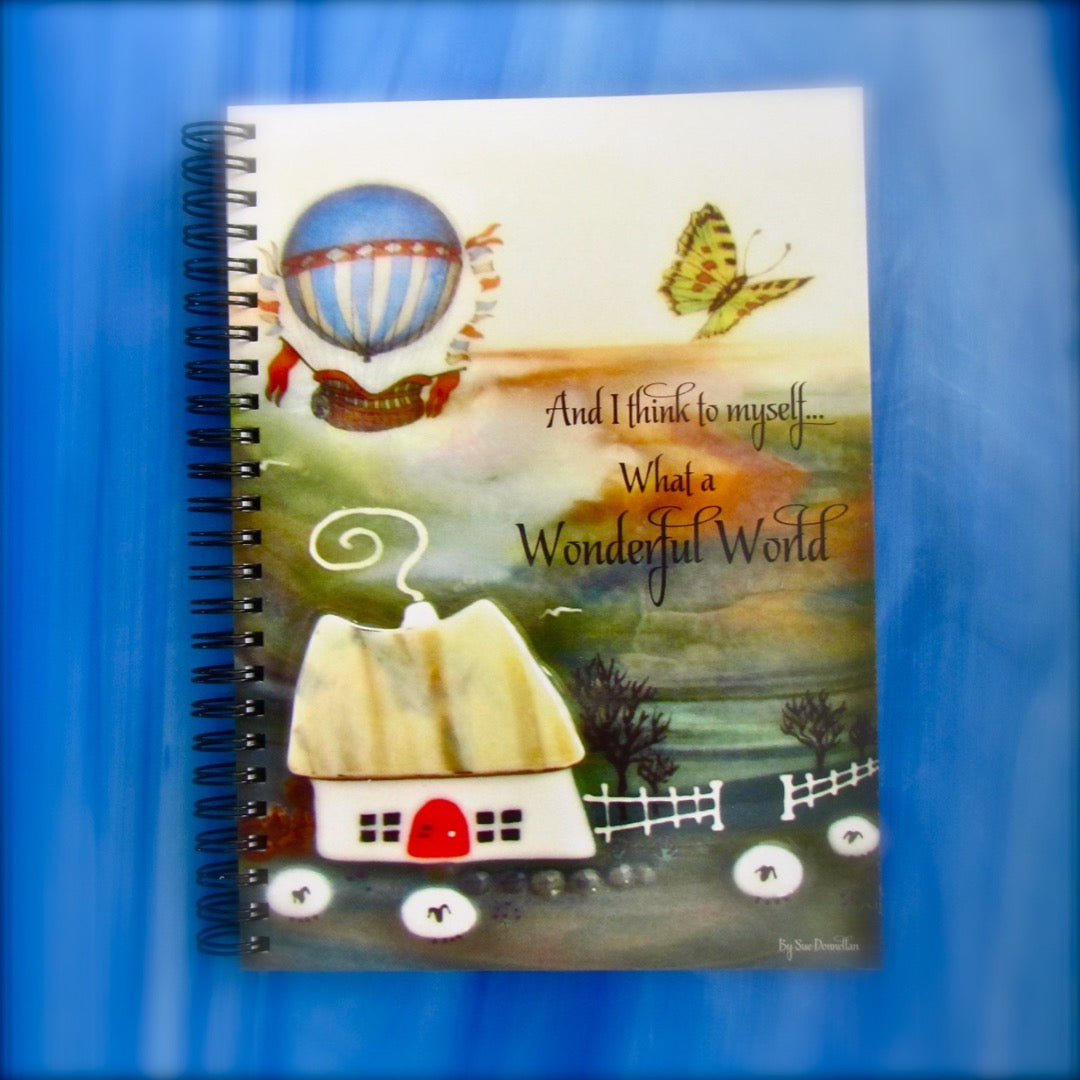 glass note book by Sue Donnellan