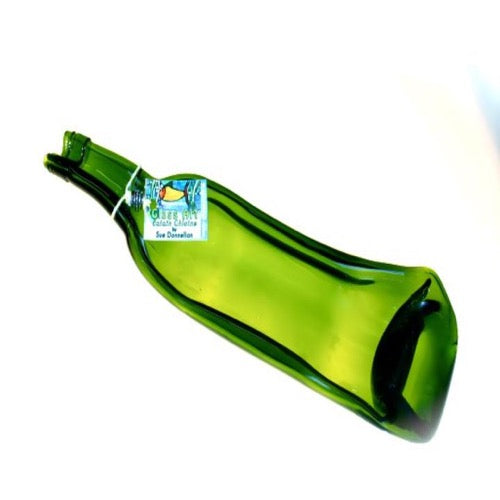 kiln fired glass wine bottle melted made in Ireland