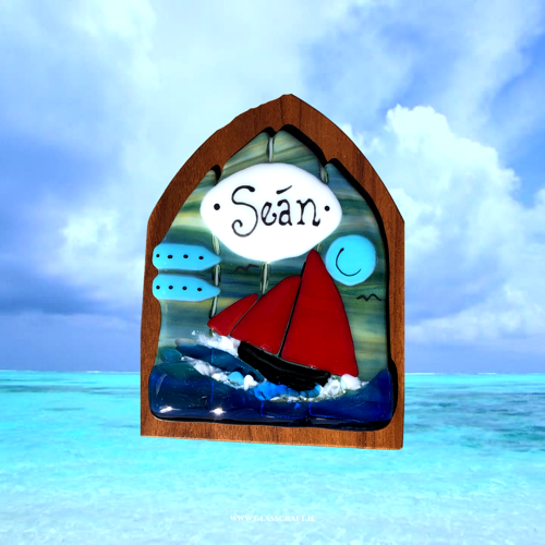 personalised handmade glass fairy door