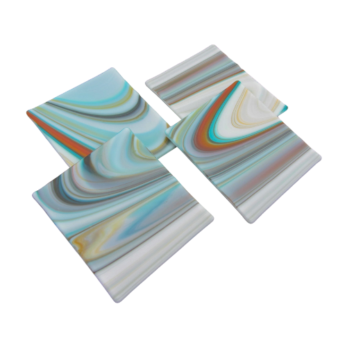 Art Glass Coasters Pk2