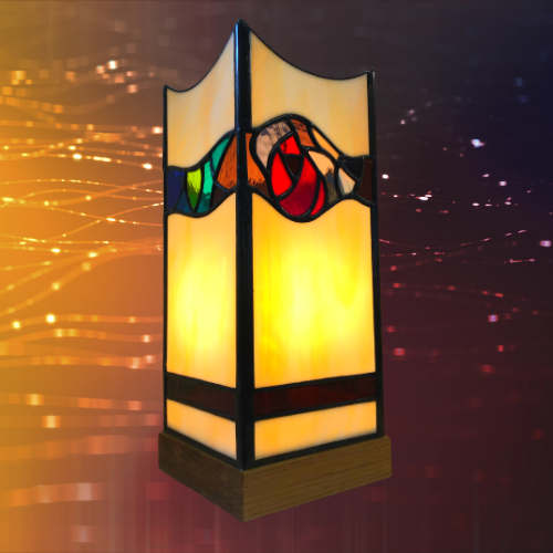 stained glass lamps made in Ireland