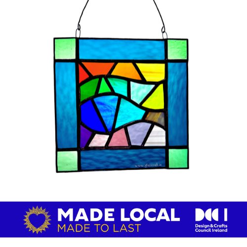 fish stained glass panel irish glass artist