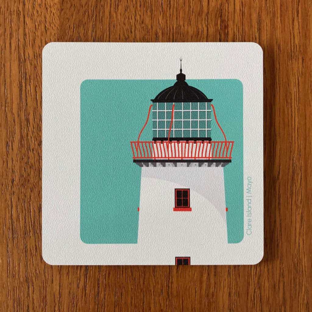 4 Coaster Set - Lighthouses of Ireland