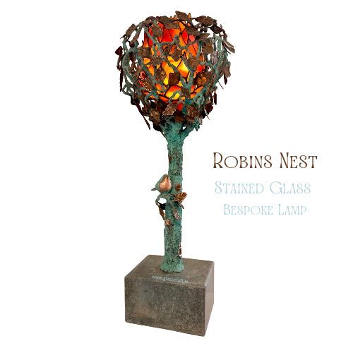 The Robins Nest bespoke Lamp-Available