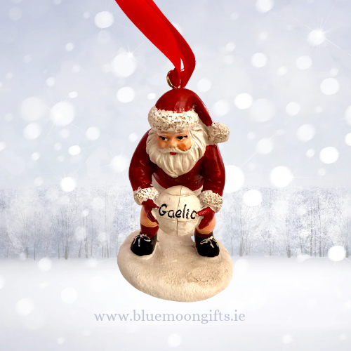 santa with football