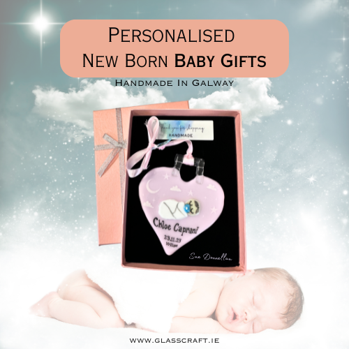 new baby handcrafted gifts made in ireland glass artist