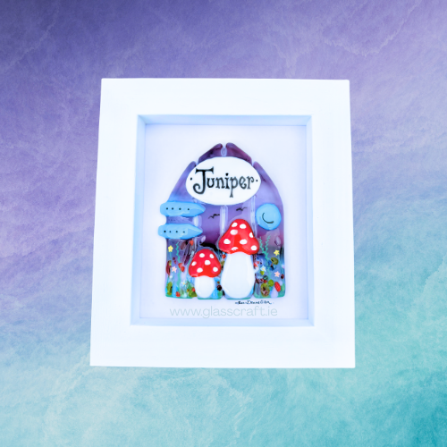 glass artist making unique glass fairy doors in galway and wexford ireland