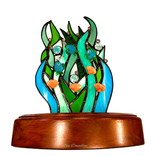 stained glass sculpture presentation prize