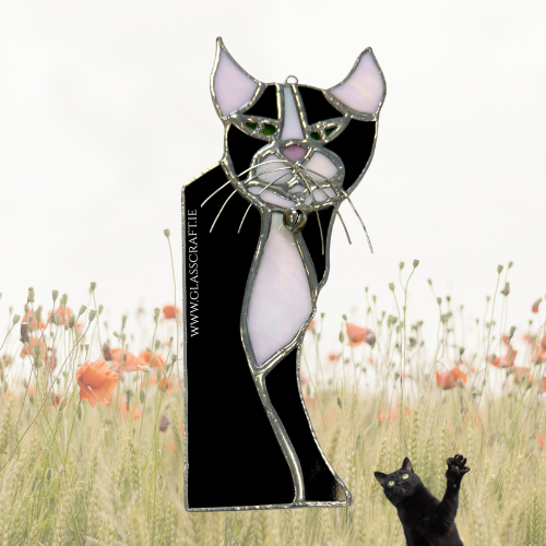 stained glass gifts for cat lovers