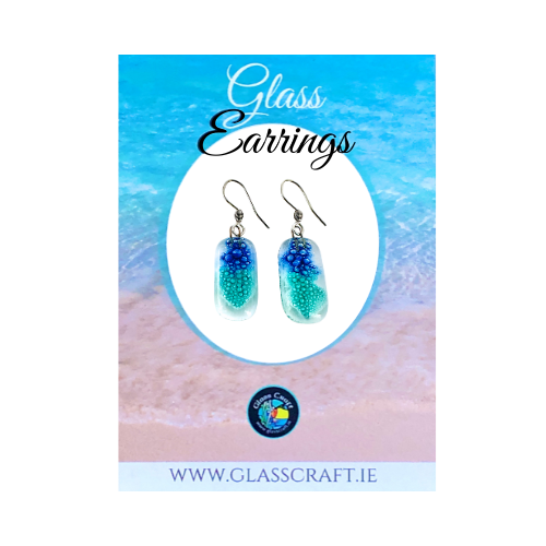 handmade fused glass earrings ireland