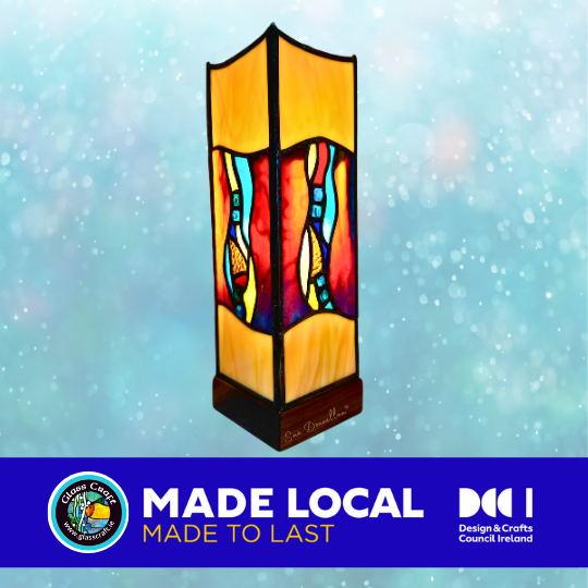 handmade stained glass lamps by SUE Donnellan made in ireland