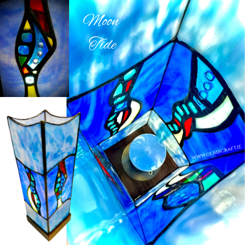 stained glass lamp made in ireland sue donnellan