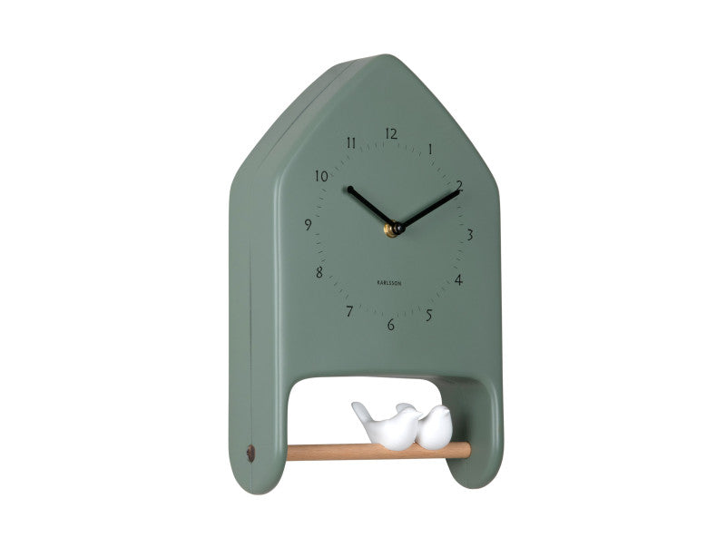 Wall Clock Love Birds