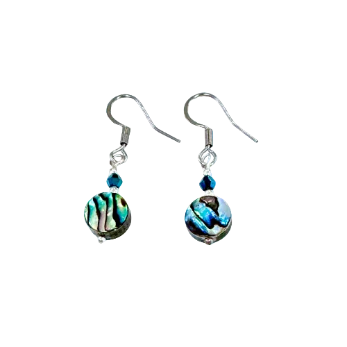 abalone para shell handmade earrings SUE Donnellan
