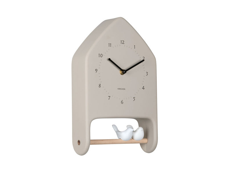 Wall Clock Love Birds