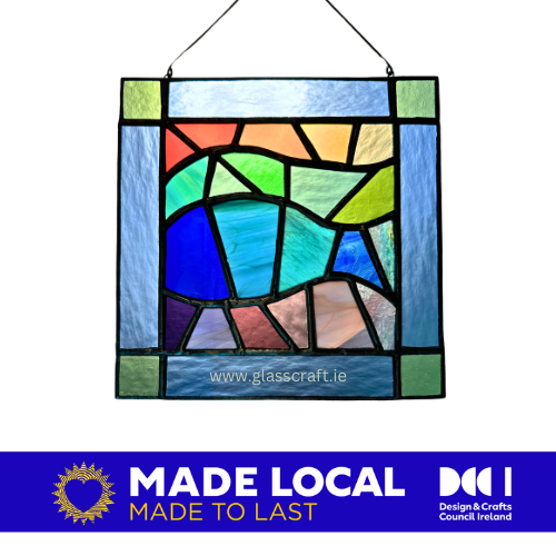 stained glass handmade panel sue donnellan