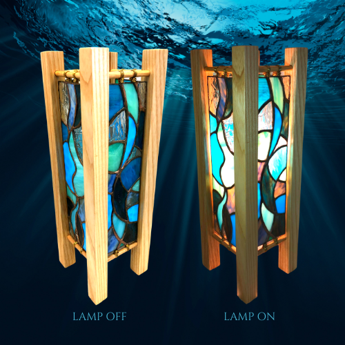 stained glass lamps ireland Irish artist