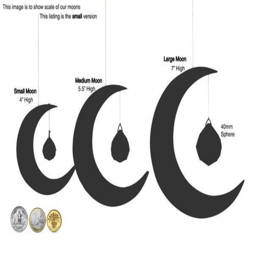 Mini Moon Crystal Suncatcher
