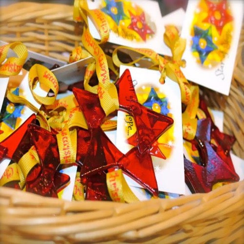 red handmade star