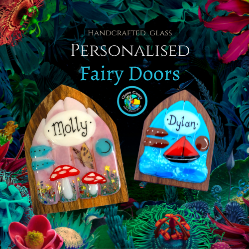 fairy door made in ireland in glass