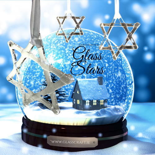 festive glass Irish decorations made in Ireland