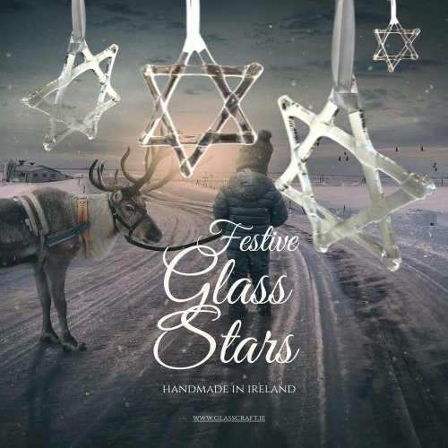 glass handmade stars made in ireland