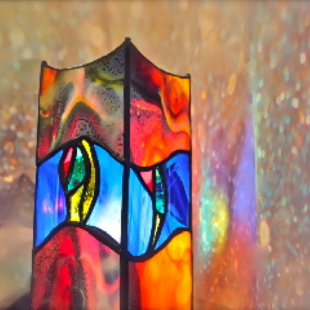 glass lamps by Sue Donnellan ireland