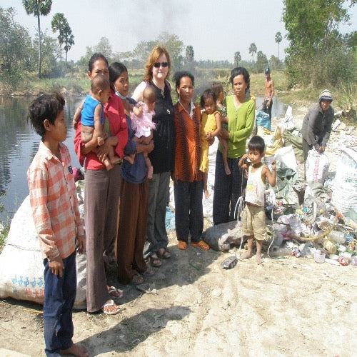 Sue Donnellan in Cambodia