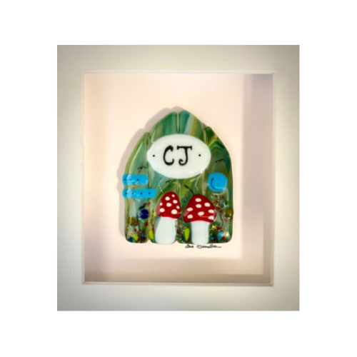 fairy door personalised and framed