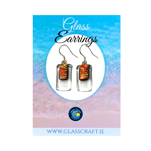 handmade glass earrings made in spiddal co galway