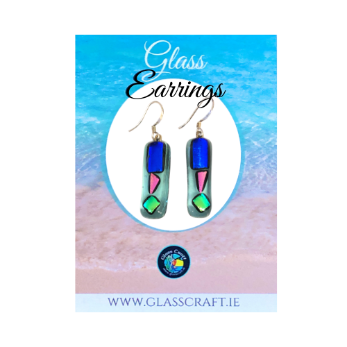 glass artist in galway making glass earrings