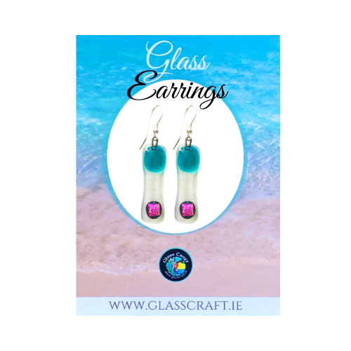 handmade glass earrings spiddal galway