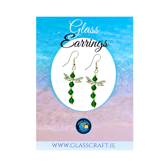 dragonfly earrings made in Ireland