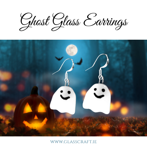 halloween ghost earrings made in Ireland