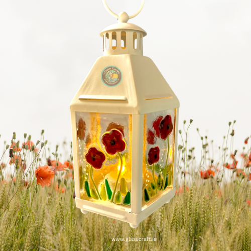 handmade in ireland glass lantern