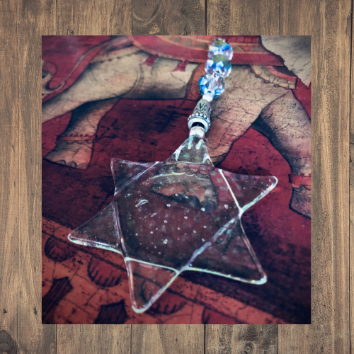 handmade christmas glass star made in ireland