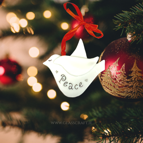 handmade christmas dove made in ireland