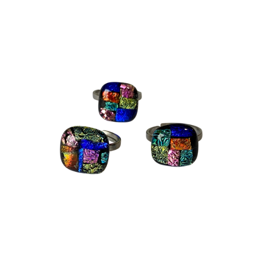 glass ring made in Spiddal Craft Village