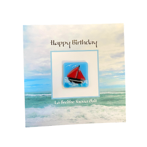handmade happy birthday card lá breathe shona duit